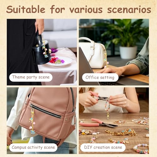 25pcs Gold Keychain Making Kit with Swivel Snap Hooks and Chains