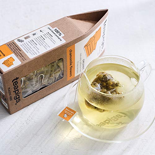 teapigs Chamomile Flowers Tea - Whole Flower Herbal Tea, 15 Count (Pack of 2)