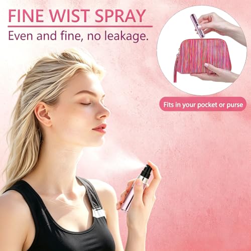 opasyo Refillable Perfume Atomizer Leak-Proof 5ml 4 Pack Travel Spray