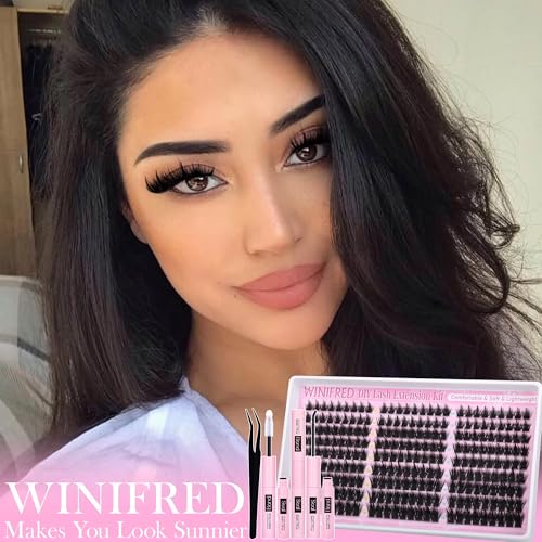 Winifred Manga Lash Clusters Kit Wispy DIY Individual Eyelashes with Spikes