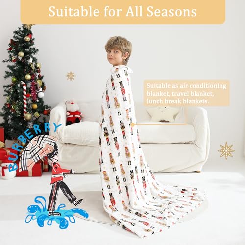 Viviland Kids Plush Throw Blanket - Cavalier Print, Soft Fleece, 50" x 60"