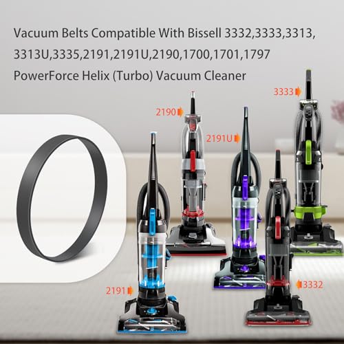 Cherimo Vacuum Belts Compatible with Bissell PowerForce Helix - Pack of 2