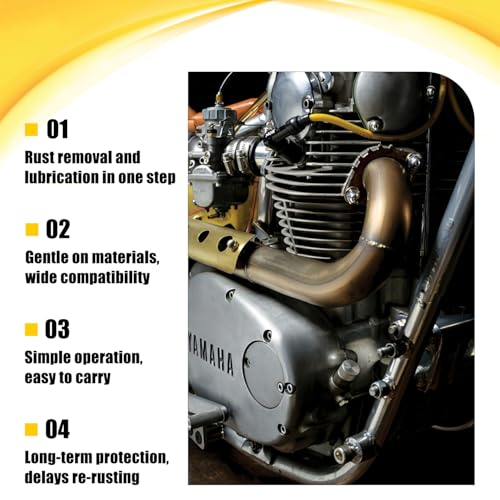 2PCS Anti-Rust Lubricant Spray & Rust Remover for Metal