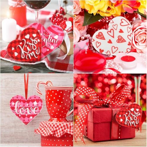 16-Piece Valentine's Day Hanging Heart Ornaments Set