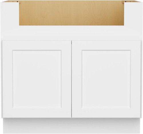 Furinno Shaker Farm Sink Base Kitchen Cabinet - Ready to Assemble | 24"D x 36"W x 34.5"H, White