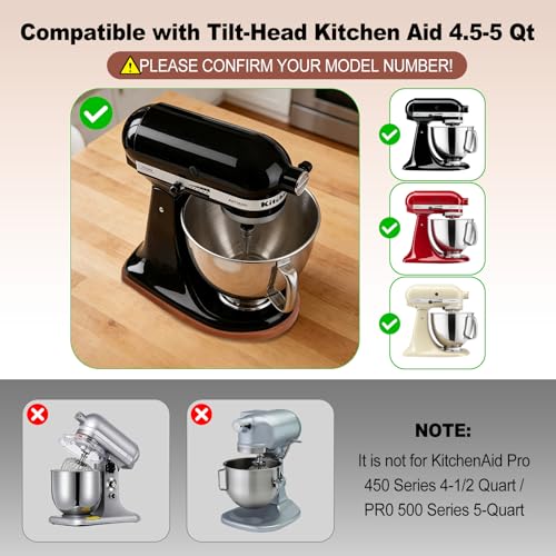 Tilt Head KitchenAid Mixer Slider - 4.5-5QT Dark Wood Tray