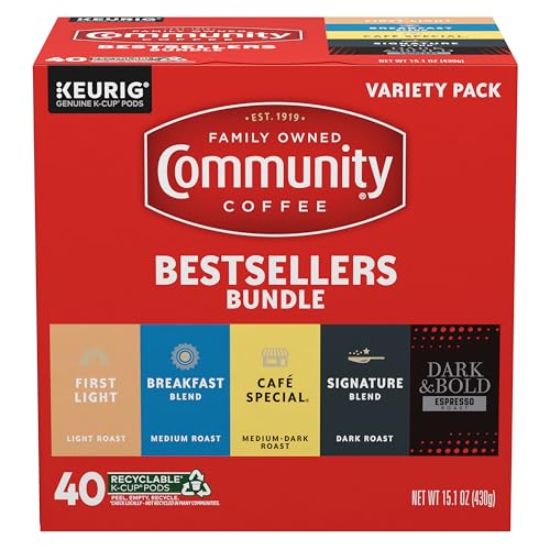 Community Coffee Bestsellers Variety Pack - 40 K-Cup® Pods