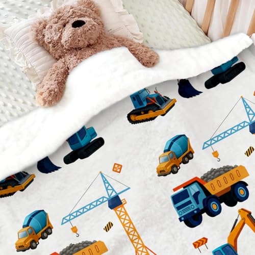 Monster Trucks Fleece Throw Blanket for Kids, Soft 50"x60" Bedding
