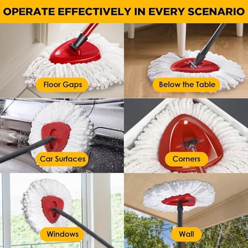 O-Cedar Spin Mop Replacement Heads, 6-Pack Microfiber Refills