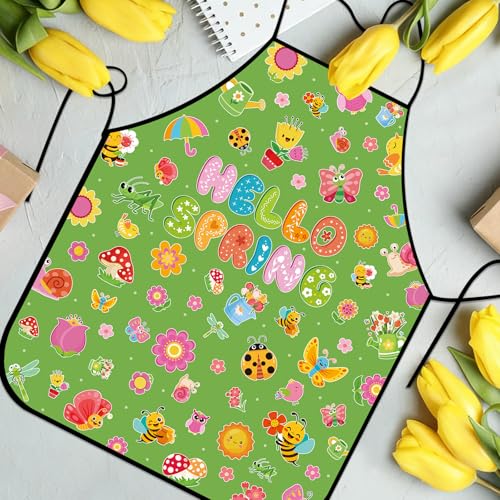 Bonieset Adjustable Holiday Cooking Apron and Chef Bib for Kitchen