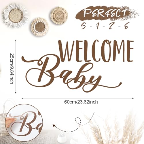 Baby Shower Welcome Sign Decal for Gender Reveal Balloon Arch Backdrop