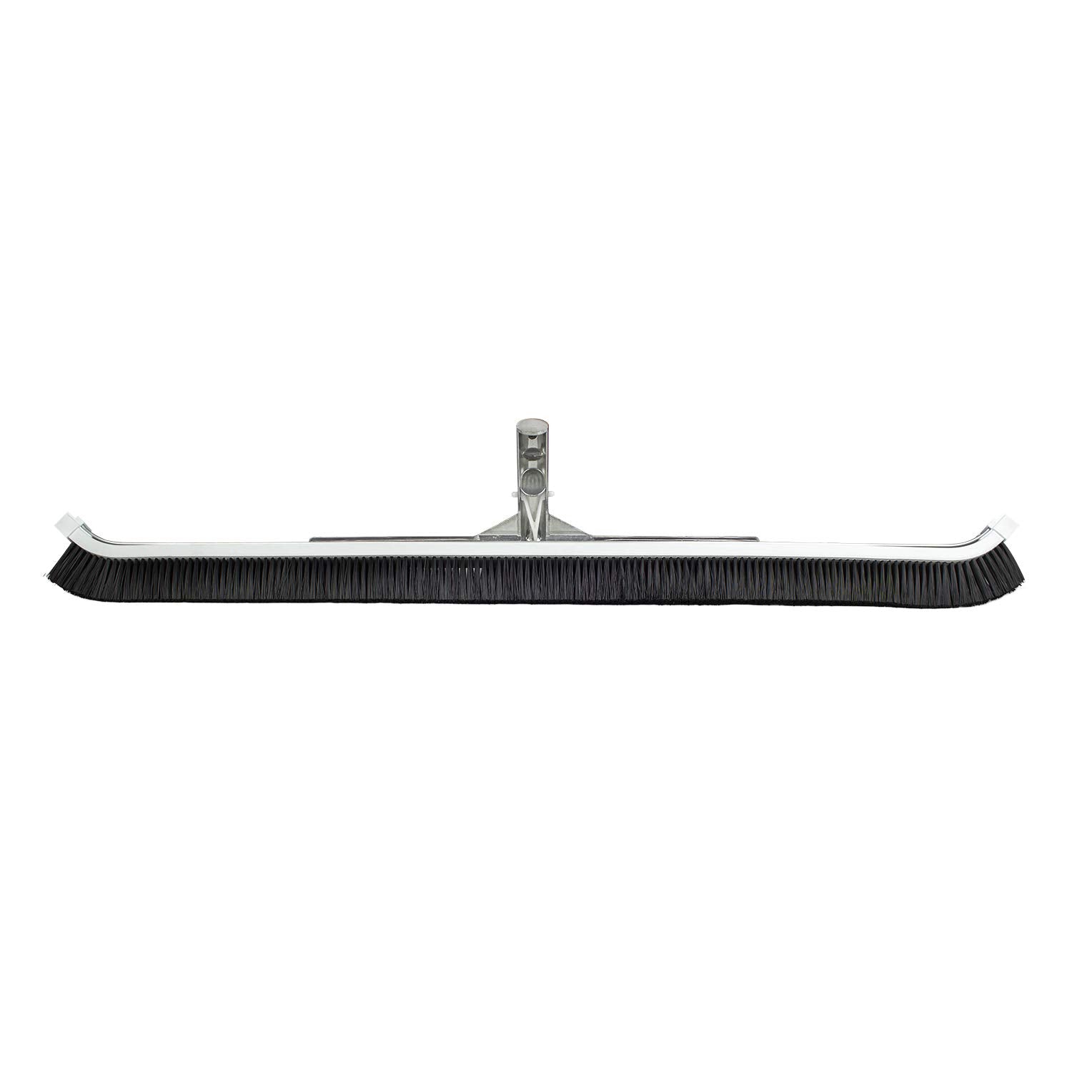 Poolmaster 36-Inch Commercial Pool Brush - Heavy-Duty Aluminum Back & Curved Nylon Bristles
