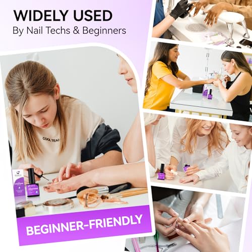 Gelike EC 6-in-1 Nail Glue Gel & Protein Strengthener for Clear Repair