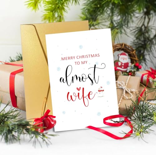 Fiancee Christmas Card - Unique Holiday Gift for Her