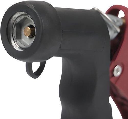 Industrial Nozzle - Heavy-Duty Hot & Cold Water Hose Nozzle for Enhanced Comfort | Red & Black