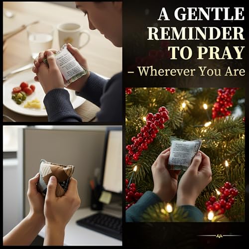 Pocket Prayer Quilt with Wooden Cross & Greeting Card | Christian Gift for Comfort and Encouragement