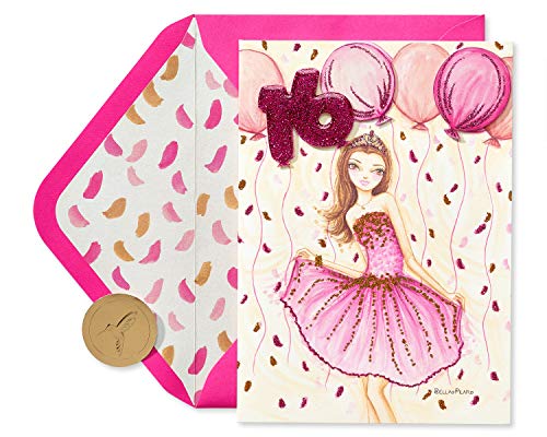Papyrus 16th Birthday Card - Bright & Wonderful Young Woman by Bella Pilar
