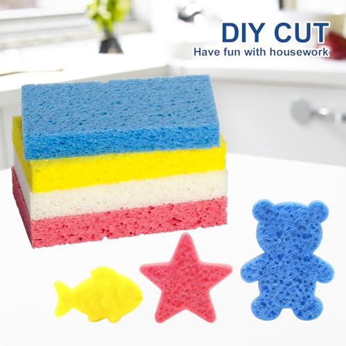 Reusable Cellulose Sponges for Kitchen Cleaning - Eco-Friendly