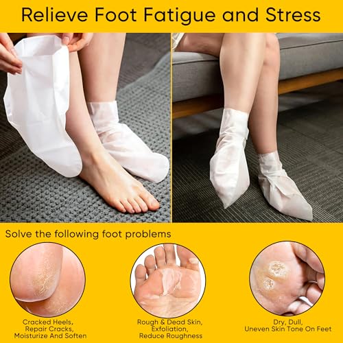 Berlaney Foot Peeling Mask 3 Pairs - Exfoliating Dead Skin Remover