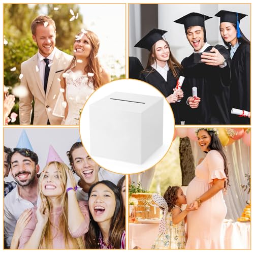 11'' White Card Box for Weddings & Parties - Gift & Money Slot
