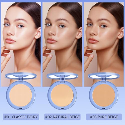 Rewdut Matte Perfection Pressed Powder - Oil Control Finishing Compact 2Pcs