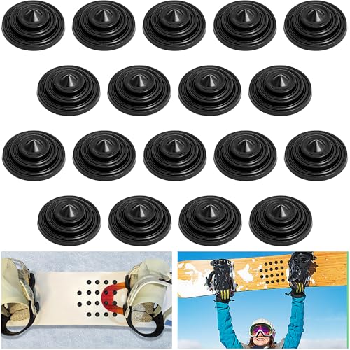 18 Pcs Snowboard Stomp Pad,4 Layers Cone Studs Snowboard Grip Stomp Pads,Anti-Slip Stomp Pad Studs to Provide Extra Grip for Winter Ski Snowboard