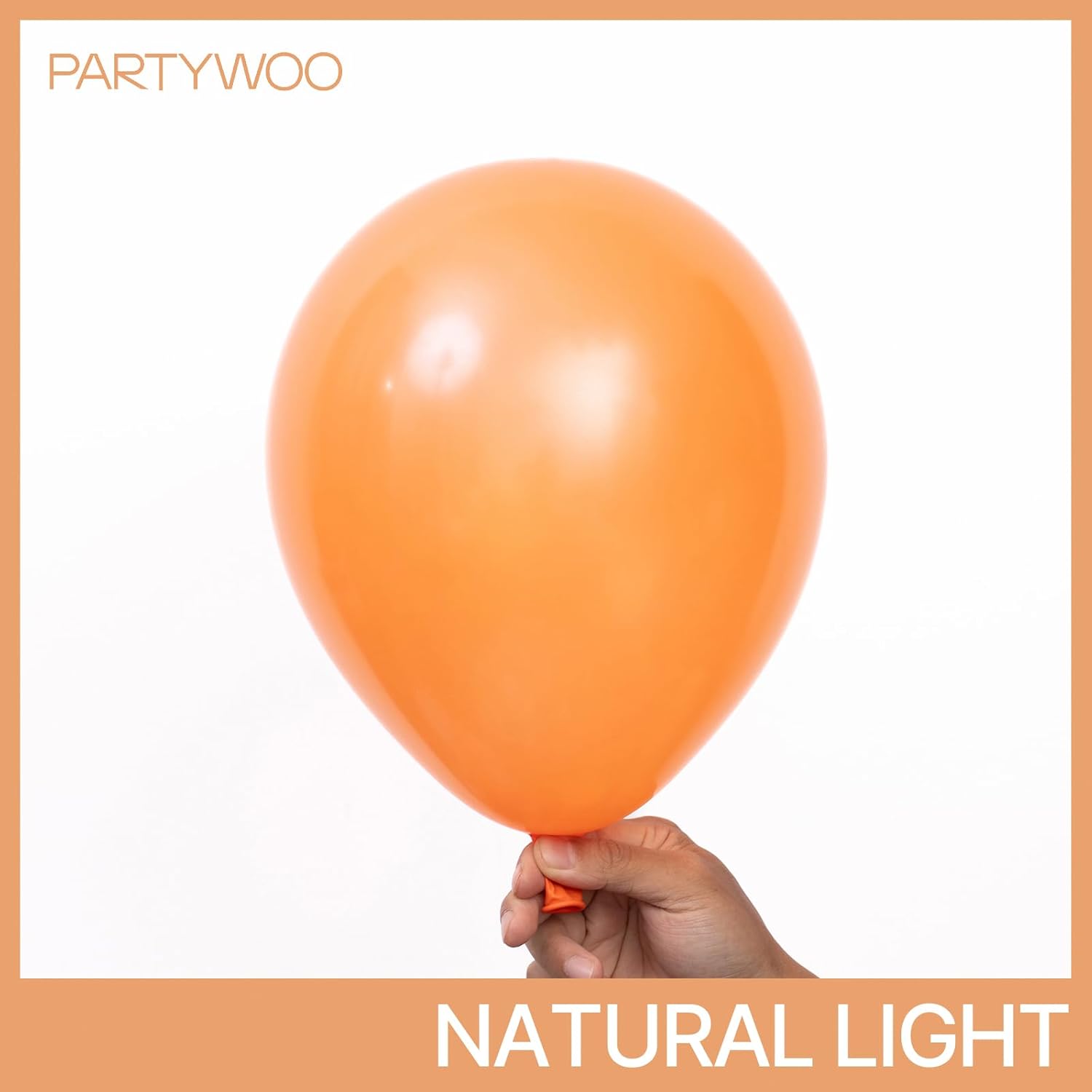 PartyWoo Pearl Orange Balloons - 50pcs 12 Inch Latex Balloons for Fall Celebrations & Events
