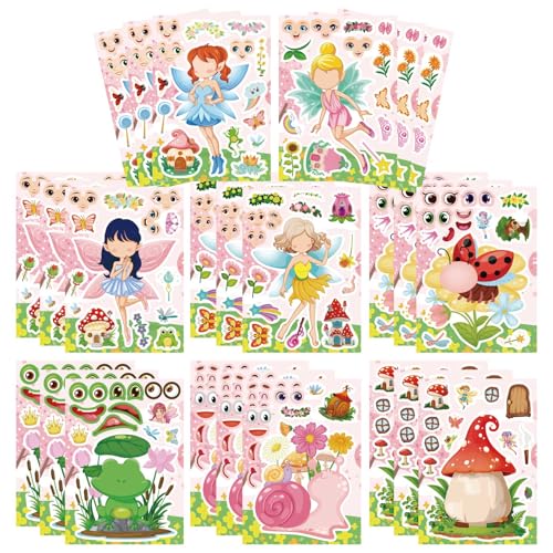 24 Fairy Stickers for Kids - DIY Make Your Own Stickers