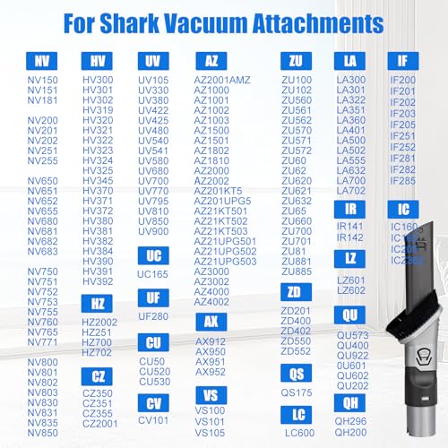 2-in-1 Crevice & Duster Tool for Shark Vacuums - Extended Reach Brush Attachment