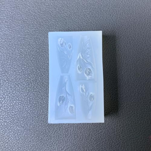 Zudilyo Silicone Nail Art Mold with Flower Patterns for Manicures