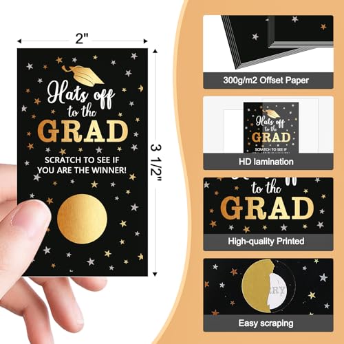 Scratch-Off Graduation Party Game - 30 Cards for Class of 2026