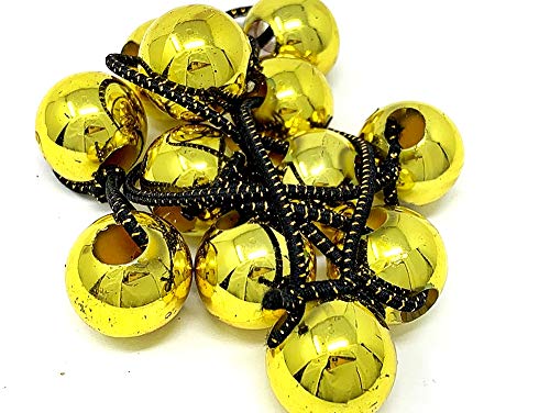 Tara Girls Twinbead Ponytail Elastics - Cute Multi Design Gold Hair Ties