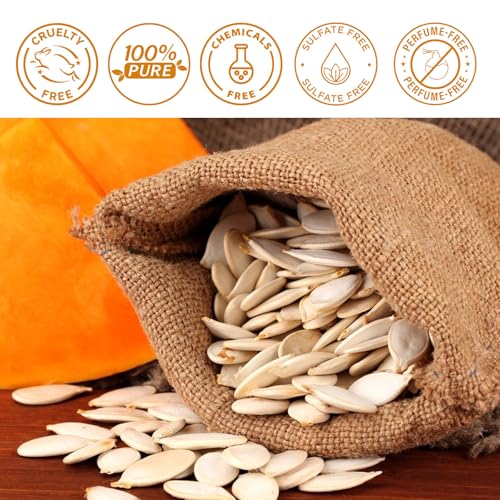 Pumpkin Seed Oil for Hair Growth - 100% Pure Cold Pressed Scalp Treatment