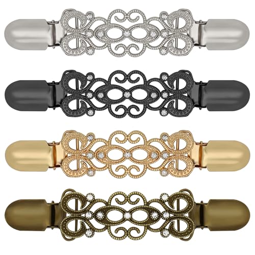 Vintage Dress Cinch Clips - 4 Piece Set for Sweaters, Cardigans & Dresses