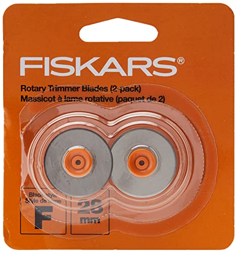 Fiskars 28mm Rotary Cutter Blades - 2-Pack, Style F Replacement