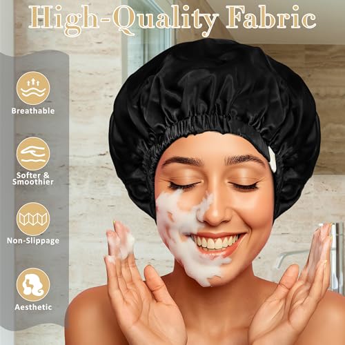 Satin Silk Hair Sleep Bonnet for Women Anti Frizz Night Cap