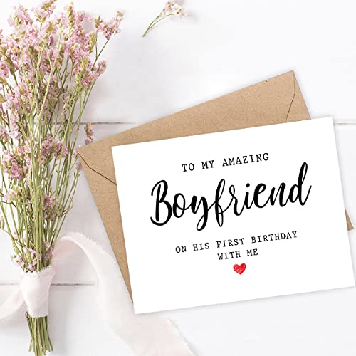 Happy Birthday Card for Boyfriend - First Birthday Together
