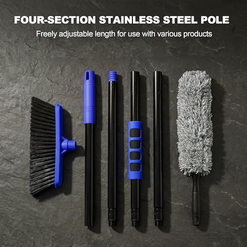 57 Inch Heavy Duty Mop & Broom Handle with EVA Foam Grip