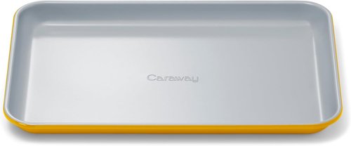 Caraway Nonstick Ceramic Baking Sheet - Non-Toxic, PTFE & PFOA Free, 9x13” Mini Pan in Marigold