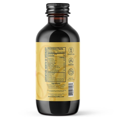 Buz Vanilla Bean Coffee Concentrate - Rich Flavor in 8oz Bottle for Instant Enjoyment