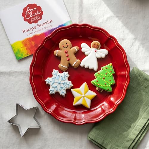Ann Clark Christmas Cookie Cutter Set of 5 - Holiday Shapes - Made in USA