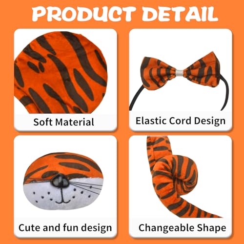 Adults Halloween Animal Costume Set – Tiger, Dalmatian, Giraffe & Pig