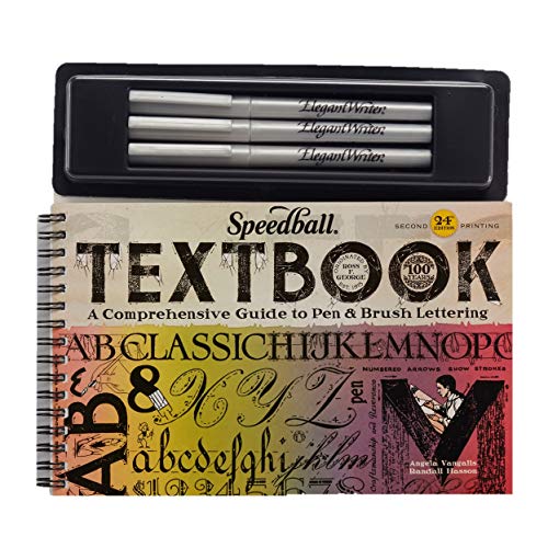 Speedball Textbook Calligraphy Project Kit with 3 Elegant Writer Markers