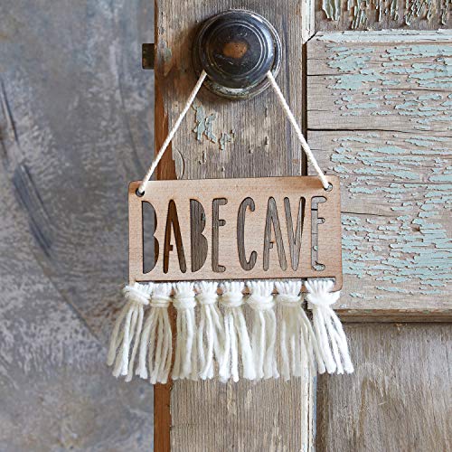 Stephan Baby Babe Cave Beechwood Nursery Sign with Cord