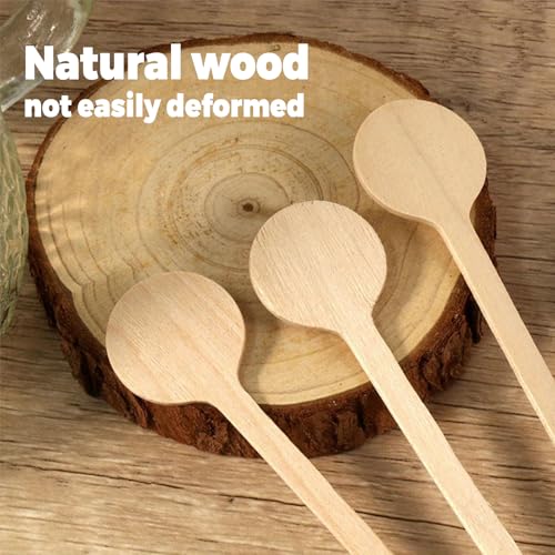 Wooden Coffee Stirrers - 20 Pack Eco-Friendly 6 Inch Stir Sticks