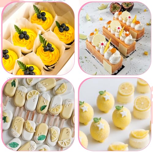 Lemon Fondant Molds - 4Pcs Silicone Cake Decoration Set