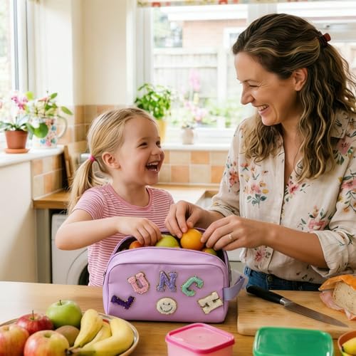 Amaiir Insulated Small Lunch Bag for Girls with 2 Gel Ice Packs