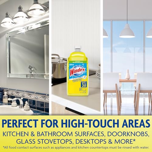 Windex Citrus Multisurface Disinfectant Cleaner Refill - 2L
