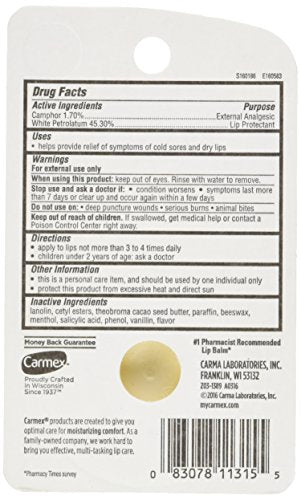 Carmex Classic Medicated Lip Balm 0.25 oz