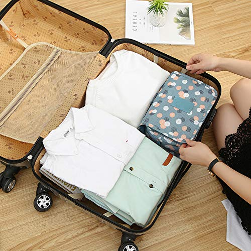 Sechunk Waterproof Hanging Toiletry Bag & Travel Makeup Organizer - Pink Smile